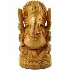 Lord Ganesh Wooden Carving