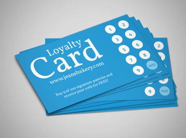 Plastic Double Sided Type Laminated Loyalty Card