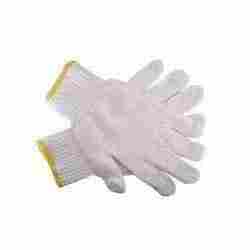 White Knitted Hand Gloves