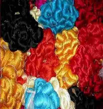 Dupion Dyed Silk Yarn