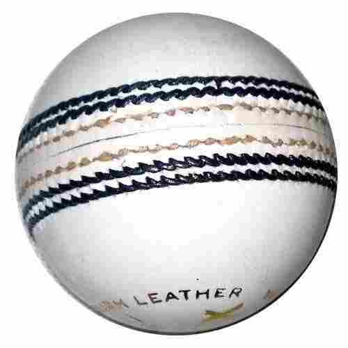 White Cricket Leather Ball