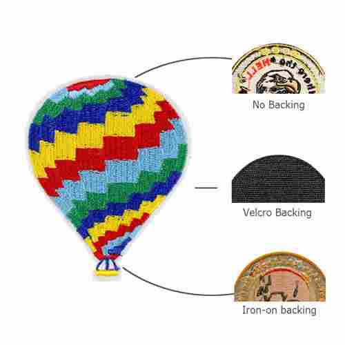 Hot Air Balloon Design Custom Embroidery Patches