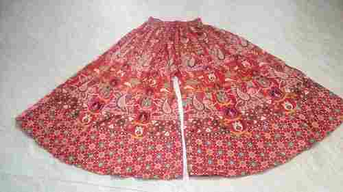 Pure Cotton Jaipuri Skirt Plazoo