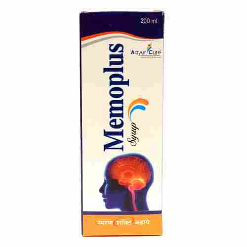 Ayurcure Memoplus - Memory Booster Herbal Tonic For Elders & Children - 200ml