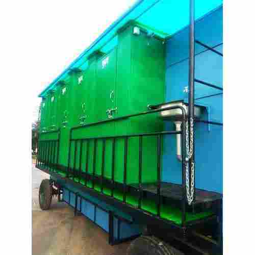 Prefebricated 10 Seater FRP Mobile Toilet Van With Tank Capacity 1200 L