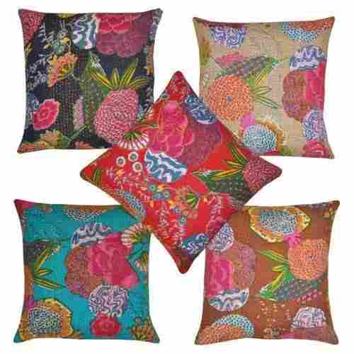 Traditional Kantha Stitch Cushion Covers