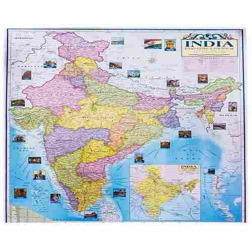 India Political And Physical Map