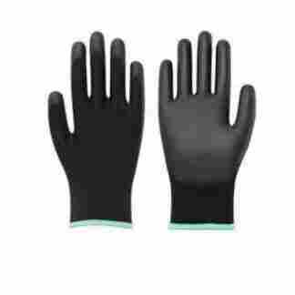 Black PU Coated Safety Hand Gloves