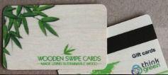 Rectangular Shape Wooden Swipe Cards