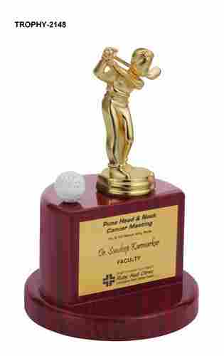 Golfer Trophy Award Statue