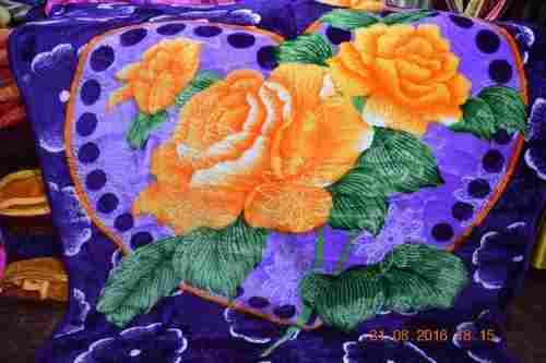 Flower Printed Warm Blanket