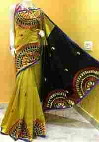 Yellow Silk Saree for Women