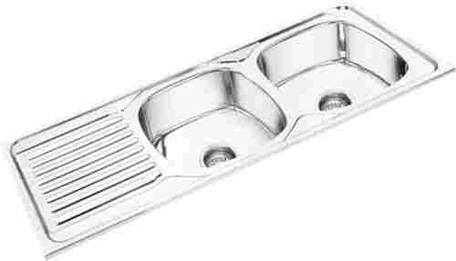 Double Bowl Sink With Drain Board
