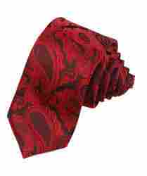 Red Paisley Design Tie
