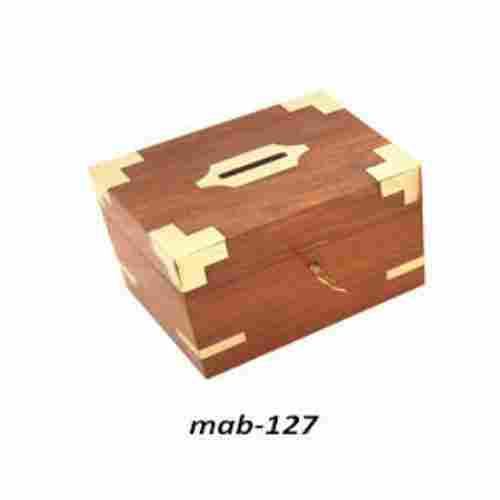 Handcrafted Wooden Money Box