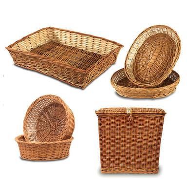 Natural Brown Multipurpose Wicker Baskets