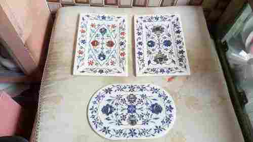 Inlay Work Marble Trays