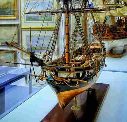 Wooden and Metal Scaled Ship Model