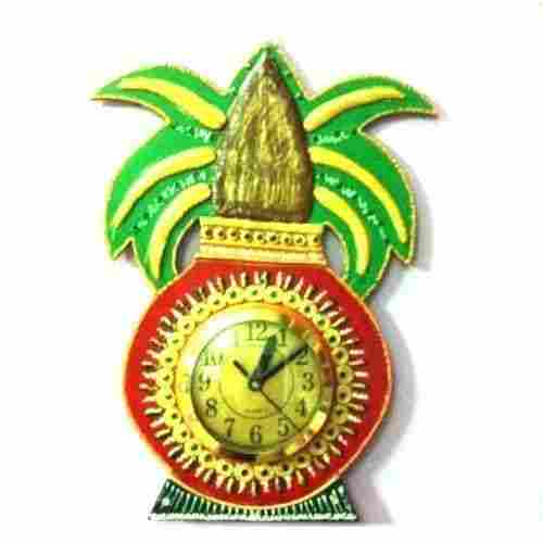 Fine Finish Wooden Kalash Clock