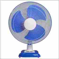 Blue and White Solar Table Fans