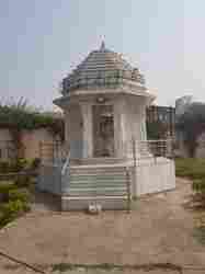 Polished White Marble Chhatri