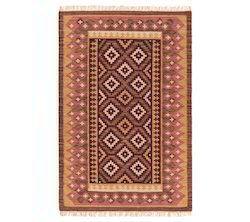 Corrosion-Resistant Brown Color Durries Long Pile Rugs