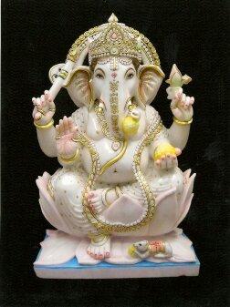 Durable Lord Ganesha Marble Statue