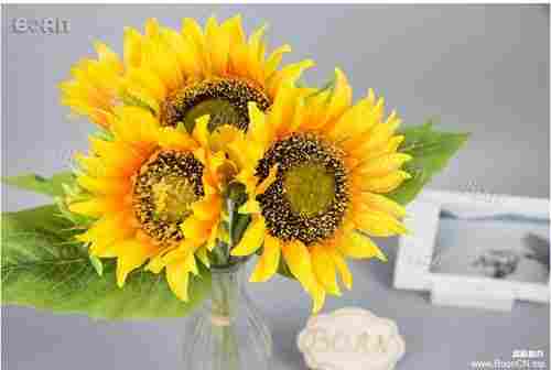 Modern Artificial Sunflower Bouquet