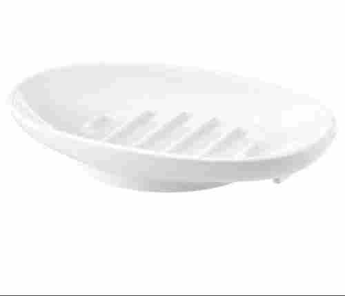 White Color Plastic Soap Dish for Bathroom