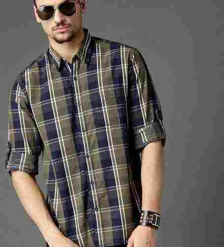 Full Sleeves Fitted Mens Shirt