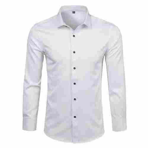 Mens White Color Formal Shirts