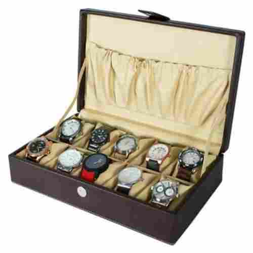Rectangular Leather Watch Case