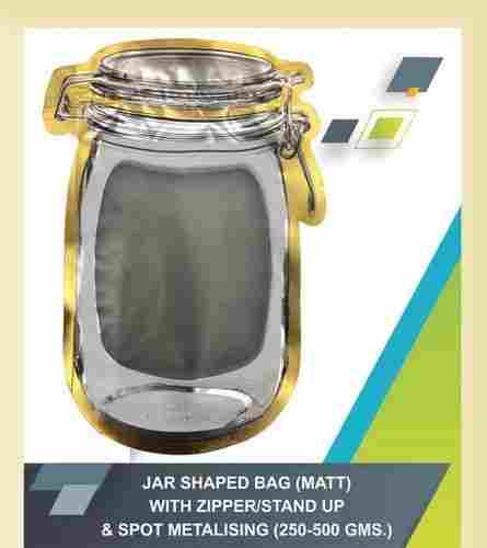 Jar Shaped Stand Up Zipper Pouch (Matt)