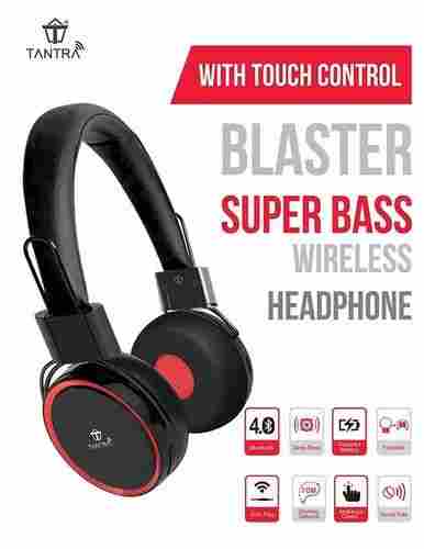 Tantra Blaster Super Bass Bluetooth Wireless Headphone with Touch Control (Black)