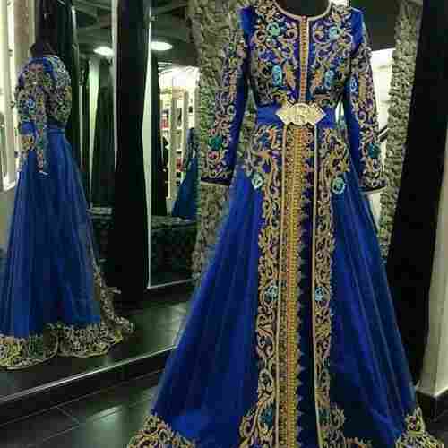 Embroidered Moroccan Caftan Wedding Gown