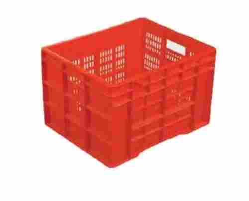 Durable Red Plastic Crate
