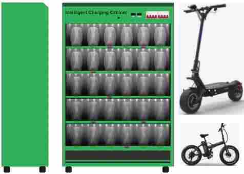 Electric Motorcycle Battery Power Exchange Charging Cabinet