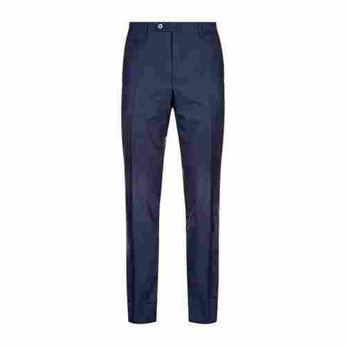 Plain Pattern Navy Blue Color Formal Trouser