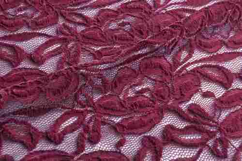 Trendy Design Flocked Lace Fabric
