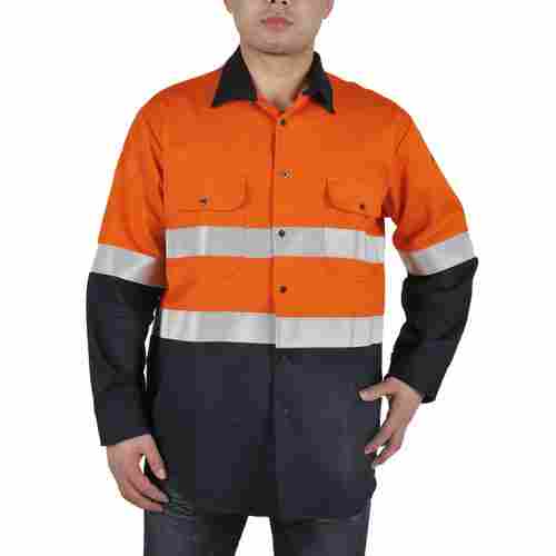 Long Sleeve Breathable Reflective Safety Work Shirts