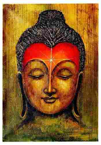 Buddha Head Painting