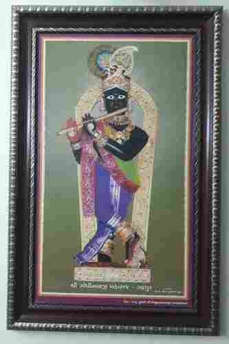 Gopinath Maharaj Wooden Photo Frame