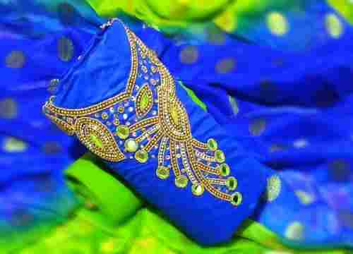 Latest Unstitched Chanderi Dress