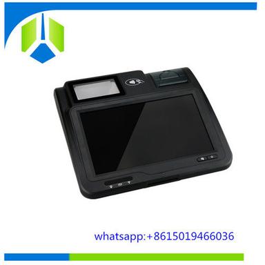Black Android Pos Terminal With Printer And 2D Code Scanner