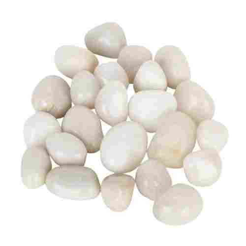 Natural White Agate Tumble Stone For Meditation and Will Power