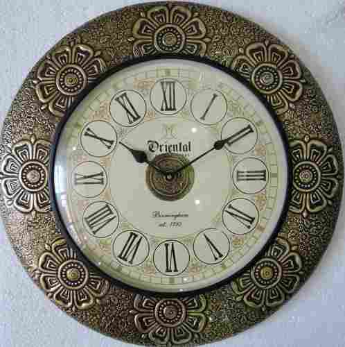 Brass Fitted Wooden Wall Clocks