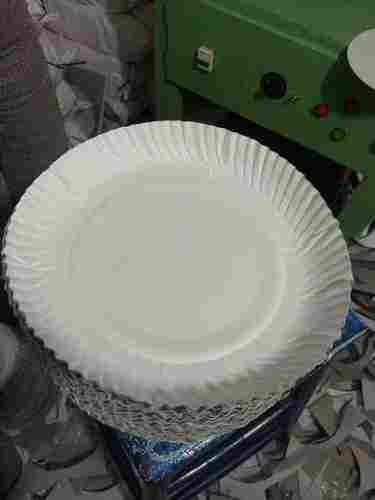 White Biodegradable Paper Plates
