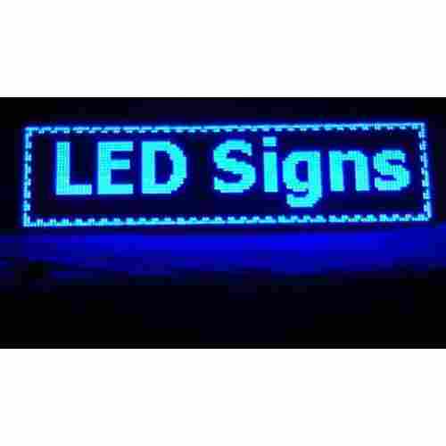 LED Sign Board (Blue Color)