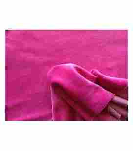 Pink Knitted Cotton Velour Fabric