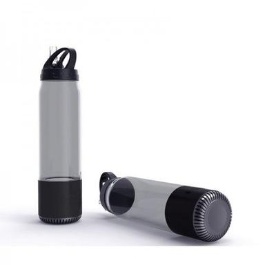 Black And Transparent Grey Portable Speaker With Bottle